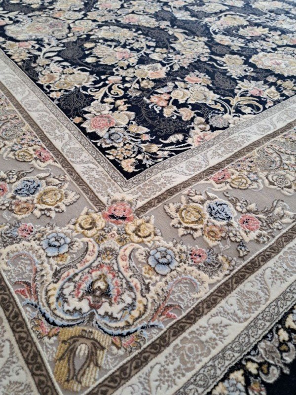 afshan sanam design – persian machine made rug | 7'×10'| navy blue afshan sanam design – persian machine made rug | 7'×10'| navy blue