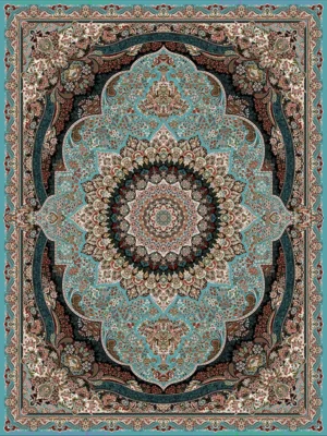 didar design rug modern traditional design blue