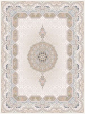 brelian design rug (7′ x 10′ ) modern traditional design – cream