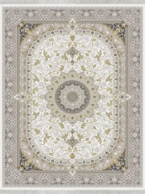 hoorasa design rug (7′ x 10′ ) modern traditional design – cream