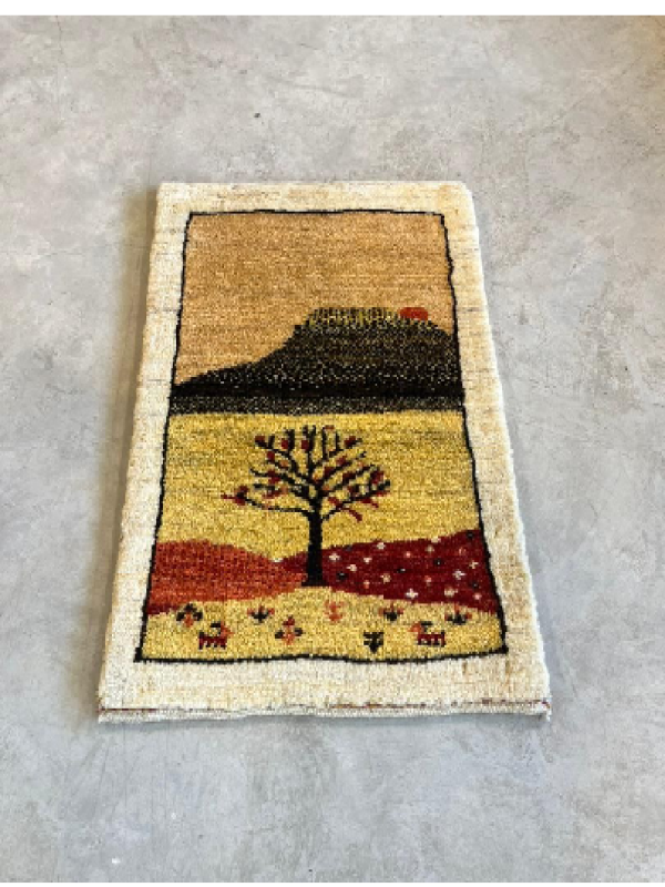 sunset landscape gabbeh 1.6×3 ft persian handmade wool rug sunset landscape gabbeh 1.6×3 ft persian handmade wool rug